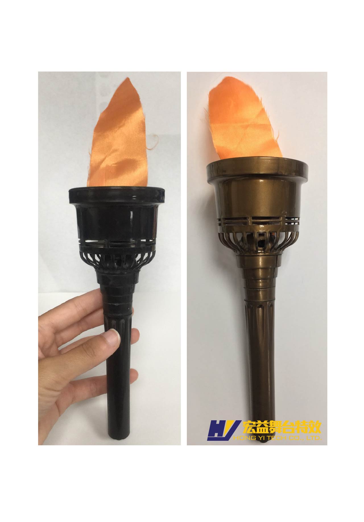 4-5-3 holding a fake torch (Fake Torch)